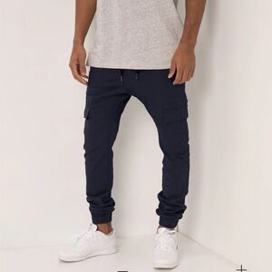ZANEROBE Supershot Navy Cargo Jogger Pants SZ 34